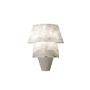 Alabaster Tiered Cone Wall Light