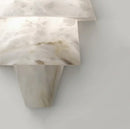 Alabaster Tiered Cone Wall Light
