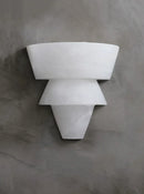 Alabaster Tiered Cone Wall Light