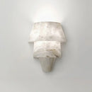 Alabaster Tiered Cone Wall Light