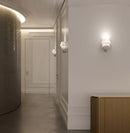 Alabaster Tiered Cone Wall Light