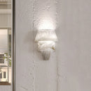 Alabaster Tiered Cone Wall Light
