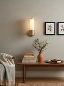 Alabaster Lampatron Cylindrical Wall Lamp