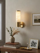 Alabaster Lampatron Cylindrical Wall Lamp