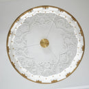 Alabaster Rectangle Annular Chandelier