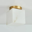 Alabaster Melange Brass Ceiling Light