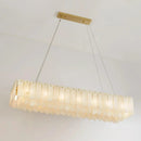 Alabaster Modern Cascade Tiered Chandelier