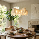 Alabaster Modern Cascade Tiered Chandelier
