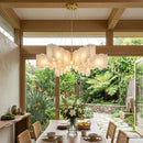 Alabaster Modern Cascade Tiered Chandelier