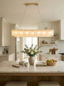 Alabaster Modern Cascade Tiered Chandelier