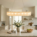 Alabaster Modern Cascade Tiered Chandelier