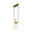 Alabaster Modern Copper Pendant Light