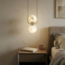 Alabaster Modern Copper Pendant Light