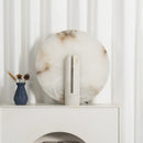 Alabaster Modern Disc Table Lamp