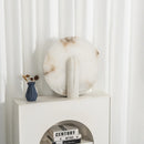 Alabaster Modern Disc Table Lamp