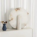 Alabaster Modern Disc Table Lamp