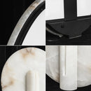 Alabaster Modern Disc Table Lamp