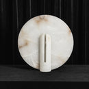 Alabaster Modern Disc Table Lamp