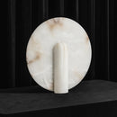 Alabaster Modern Disc Table Lamp