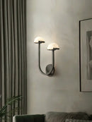 Alabaster Mushroom Wall Lamp