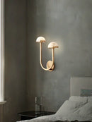 Alabaster Mushroom Wall Lamp