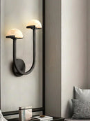 Alabaster Mushroom Wall Lamp