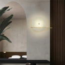 Alabaster Modern Round Wall Sconce