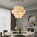 Alabaster Multi Layer Round Chandelier