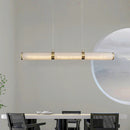 Alabaster Pillar Linear Chandelier