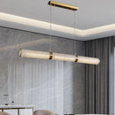 Alabaster Pillar Linear Chandelier