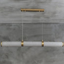 Alabaster Pillar Linear Chandelier
