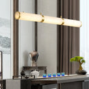 Alabaster Pillar Linear Chandelier
