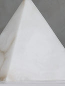 Alabaster Pyramid Table Lamp