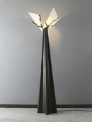Alabaster Black Floor Lamp