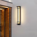 Imitation Alabaster Square Outdoor Wall Light