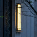 Imitation Alabaster Square Outdoor Wall Light