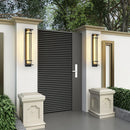 Imitation Alabaster Square Outdoor Wall Light
