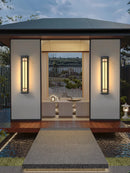 Imitation Alabaster Square Outdoor Wall Light