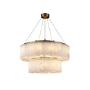 Alabaster diamond chandelier