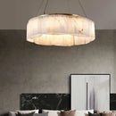 Alabaster diamond chandelier