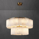 Alabaster diamond chandelier