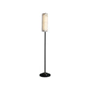 Alabaster Years Brass Floor Lamp