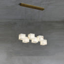 Alabaster Box Chandelier 28.3"