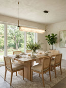 Alabaster Dining Linear Chandelier