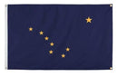 WallSafe™ Wall-Mounted Alaska Flag | Reinforced Edge Grommets | Made in USA by Flagman of America