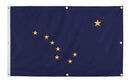 WallSafe™ Wall-Mounted Alaska Flag | Reinforced Edge Grommets | Made in USA by Flagman of America