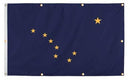 WallSafe™ Wall-Mounted Alaska Flag | Reinforced Edge Grommets | Made in USA by Flagman of America