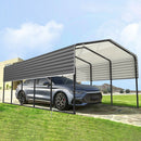 12'x25' Metal Carport with Corrugated Roof