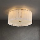 Alabaster Copper Round Ceiling Lamp