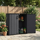 All-Weather Storage Box with Floor and Removable Shelf for Patio and Lawn by LJGDeals